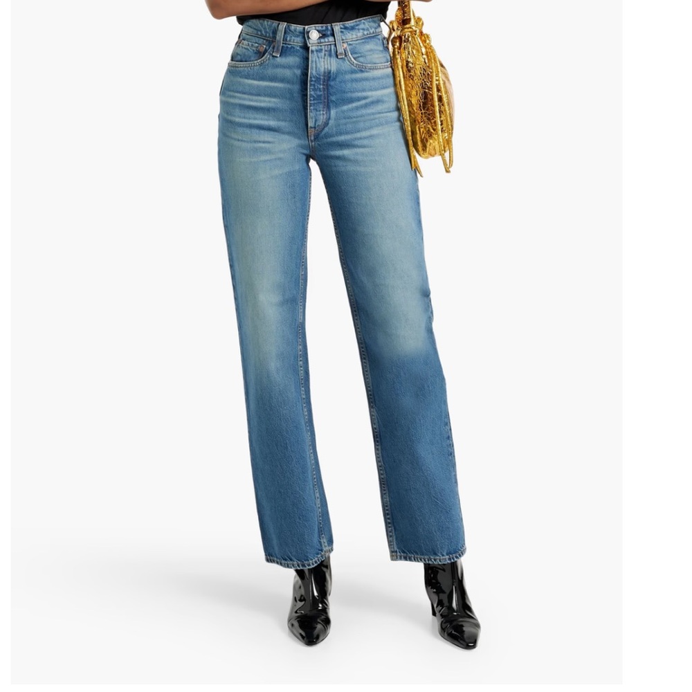 Rag & Bone ‘Alex’ High Rise Straight Jeans